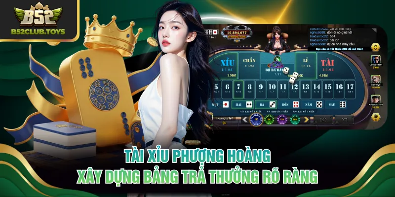 Tài Xỉu Phượng Hoàng xây dựng bảng trả thưởng rõ ràng